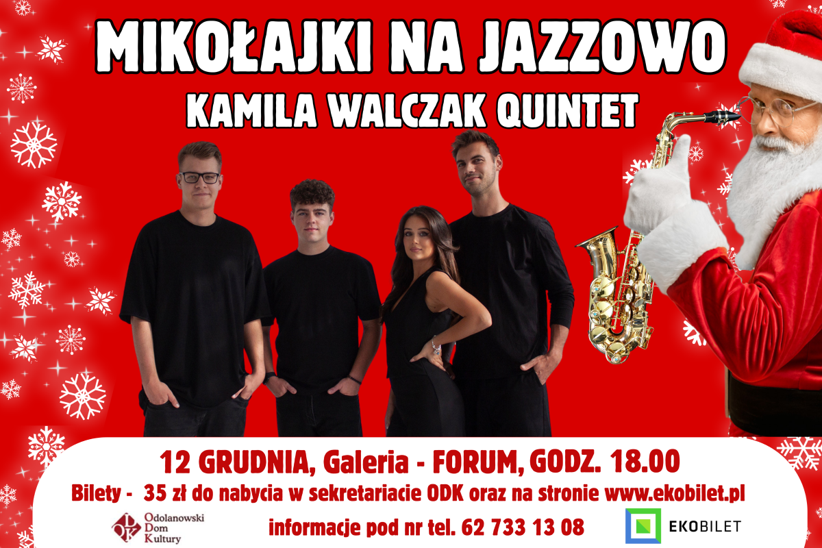 "Mikołajki na Jazzowo". Zapraszamy na koncert!