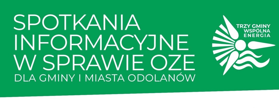 Zapraszamy na spotkania informacyjne dotyczące odnawialnych źródeł energii