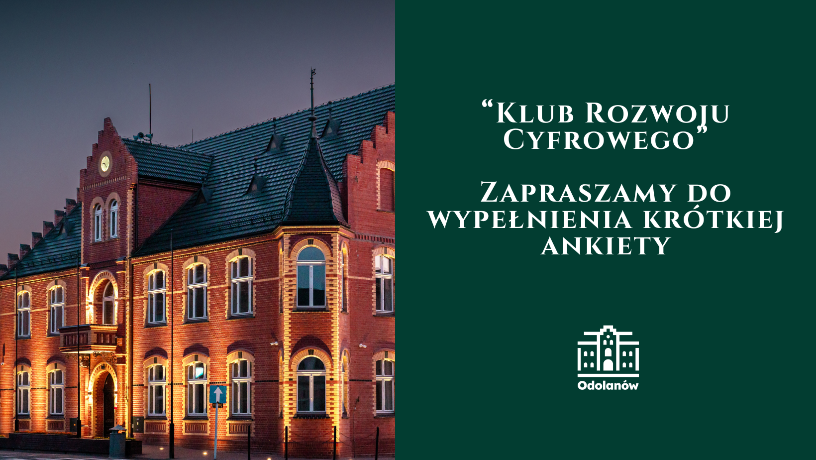Zapraszamy do wypełnienia krótkiej ankiety dot. stworzenia w Odolanowie Klubu Rozwoju Cyfrowego!